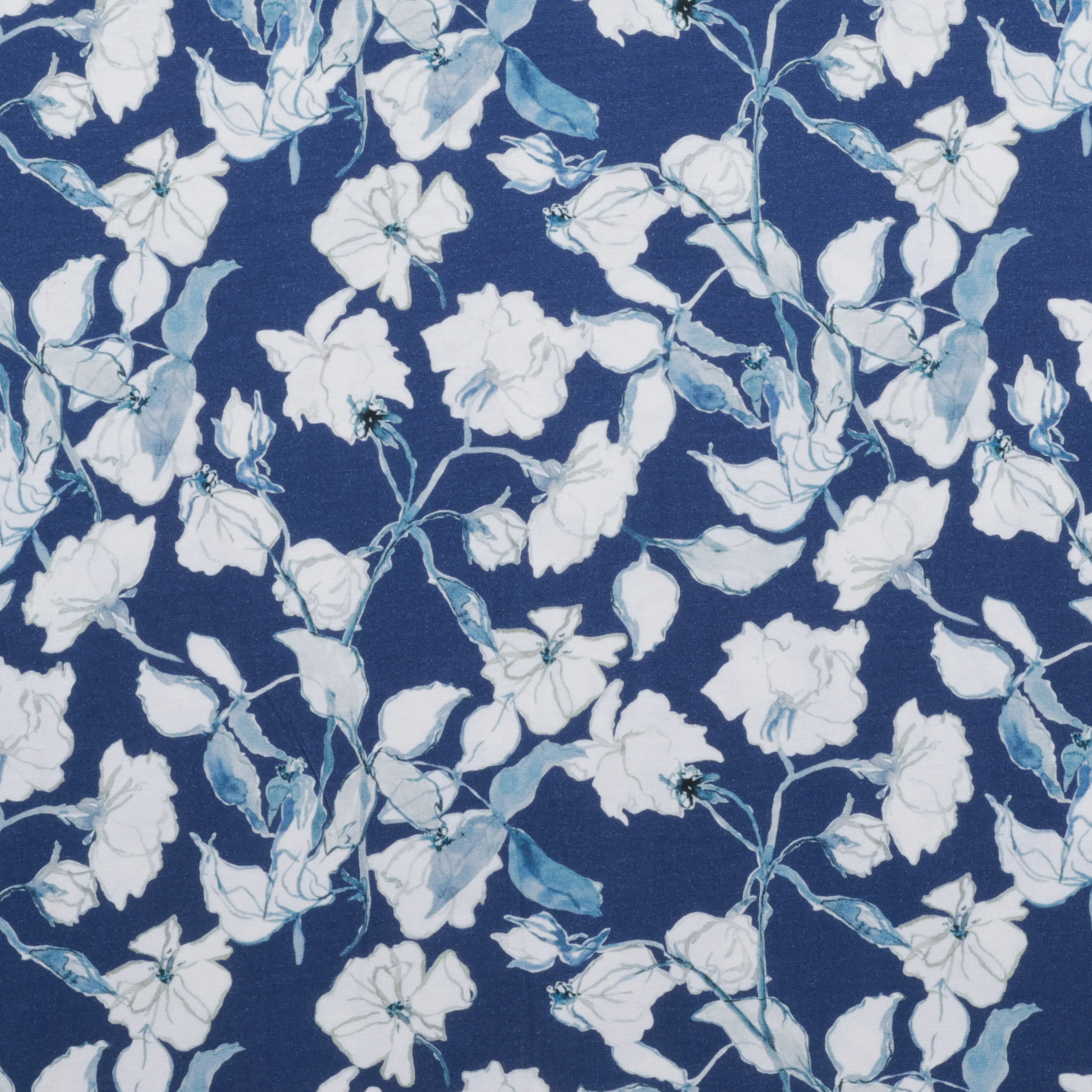 Viscose - Oakley Knit - Digital Print - Navy - Image 2