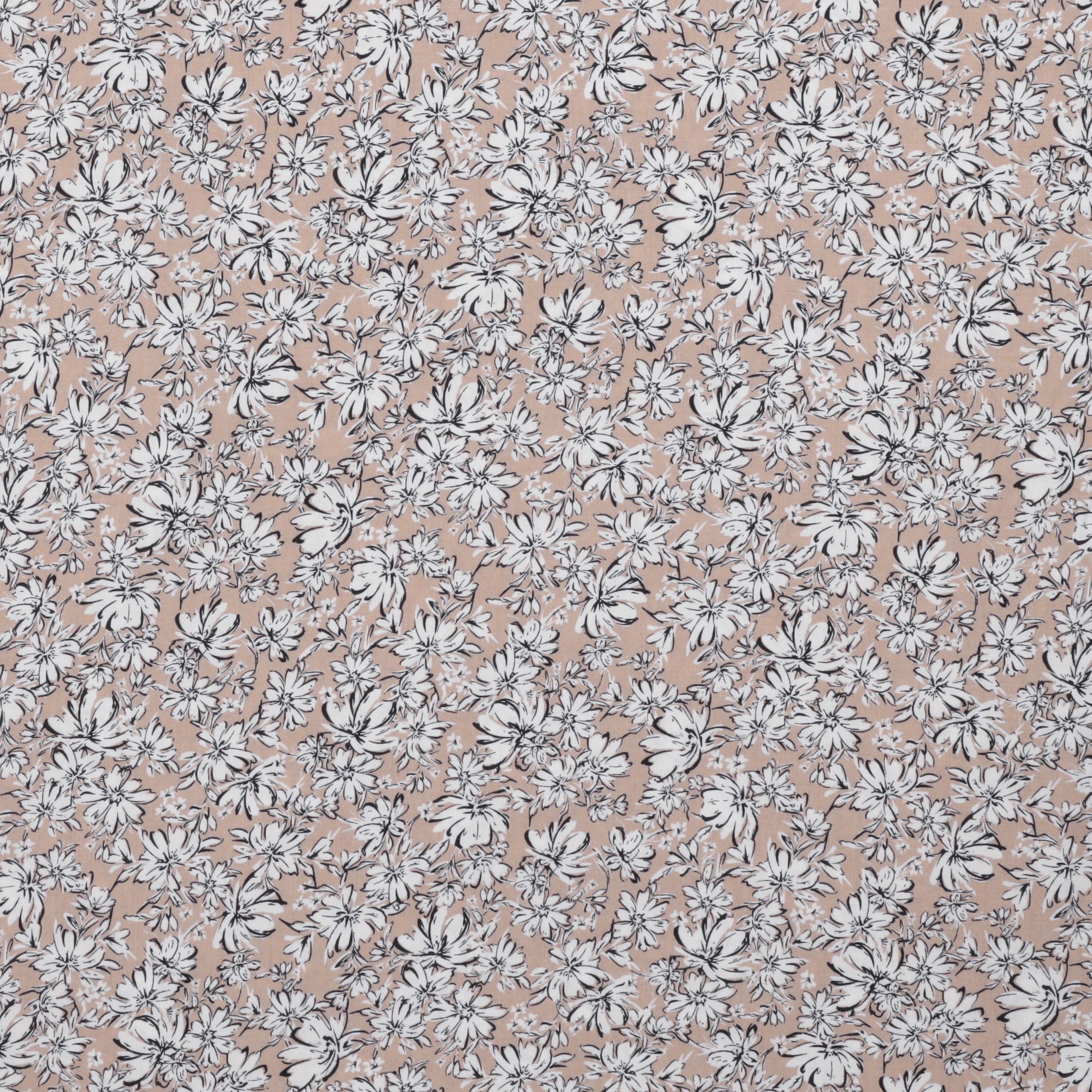 Viscose - Sofia Print - Beige - Image 2