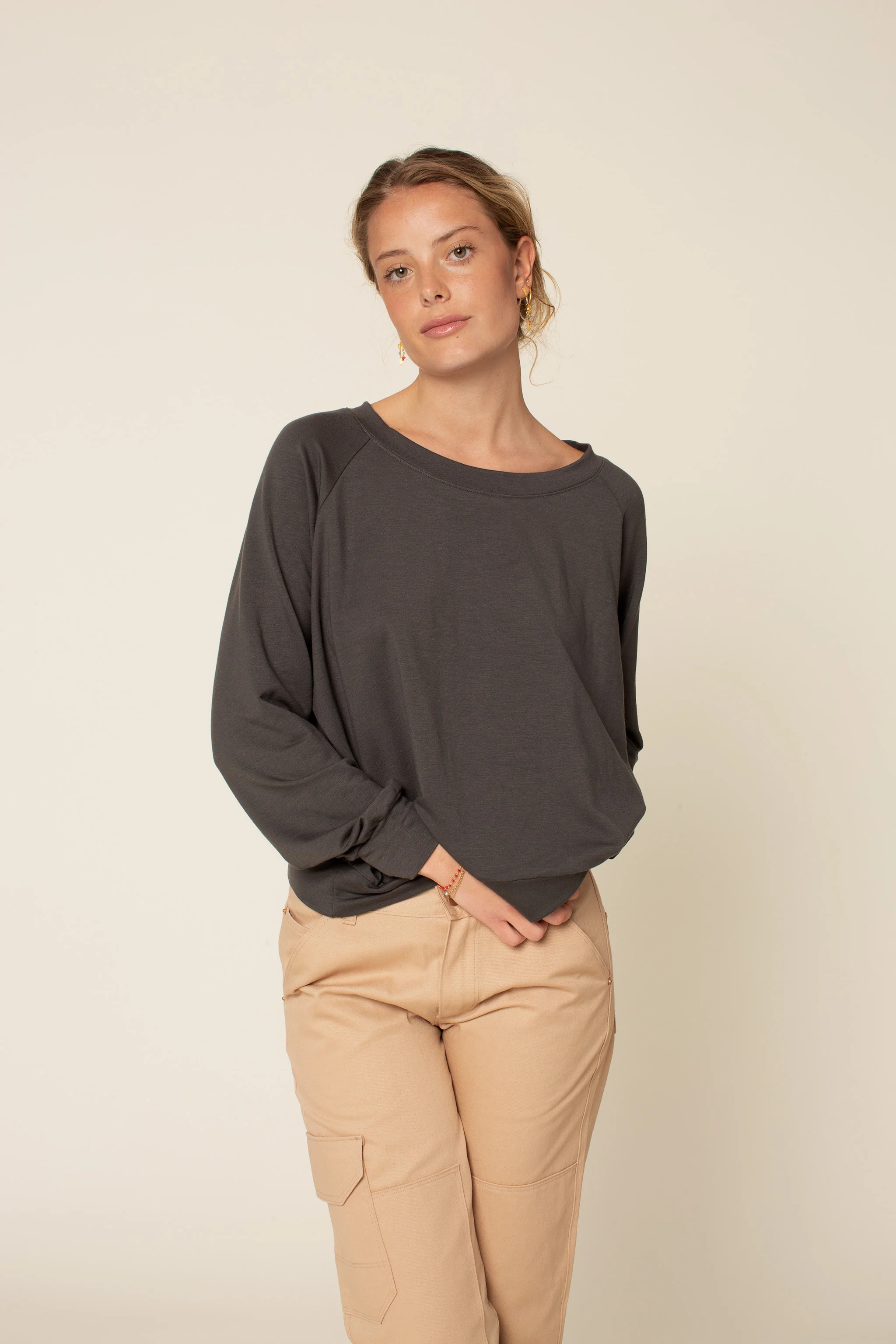 Wardrobe By Me - Boxy Raglan Sweater - Image 2