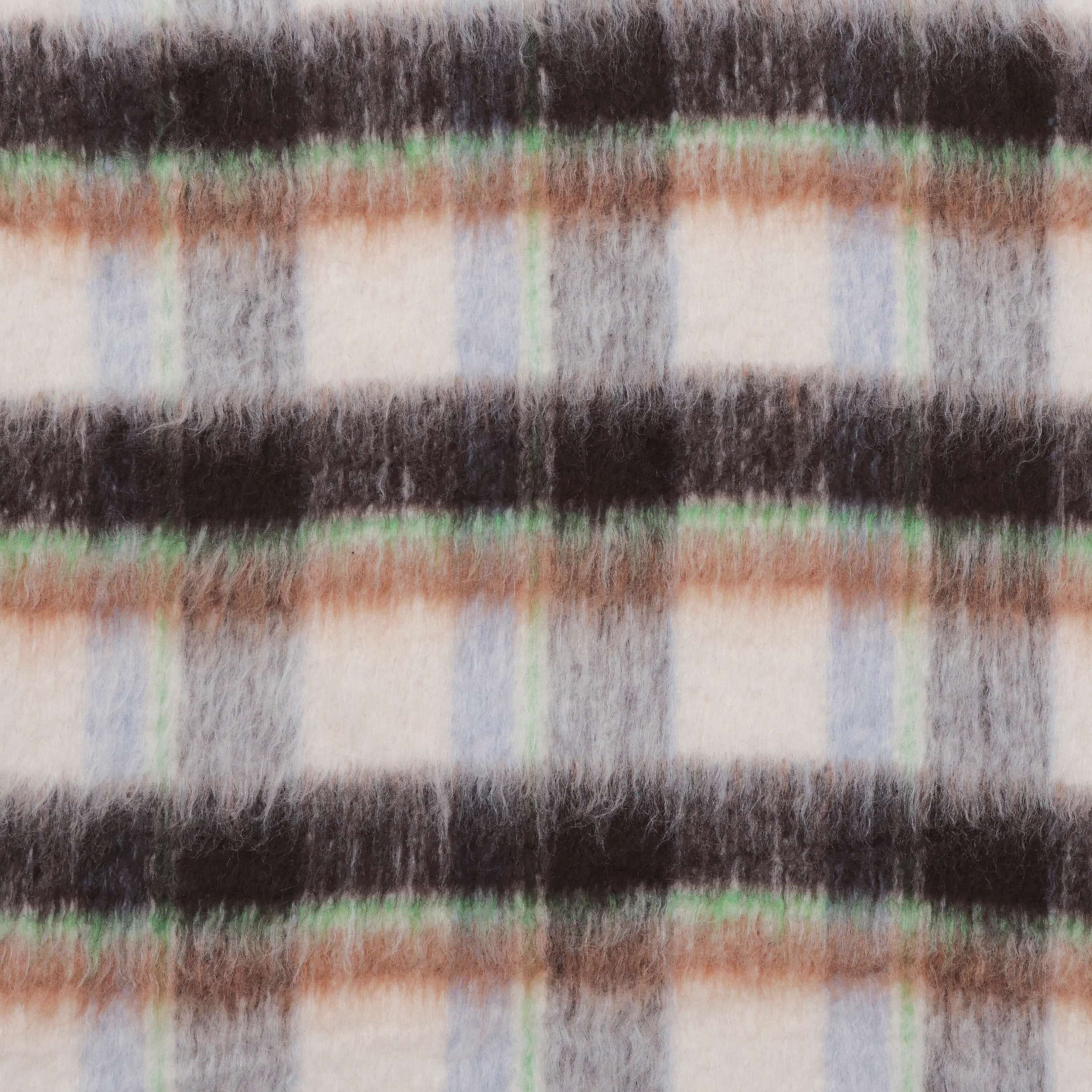 Wool Blend - Coating - Brushed Tweed - Brown Beige - Image 2