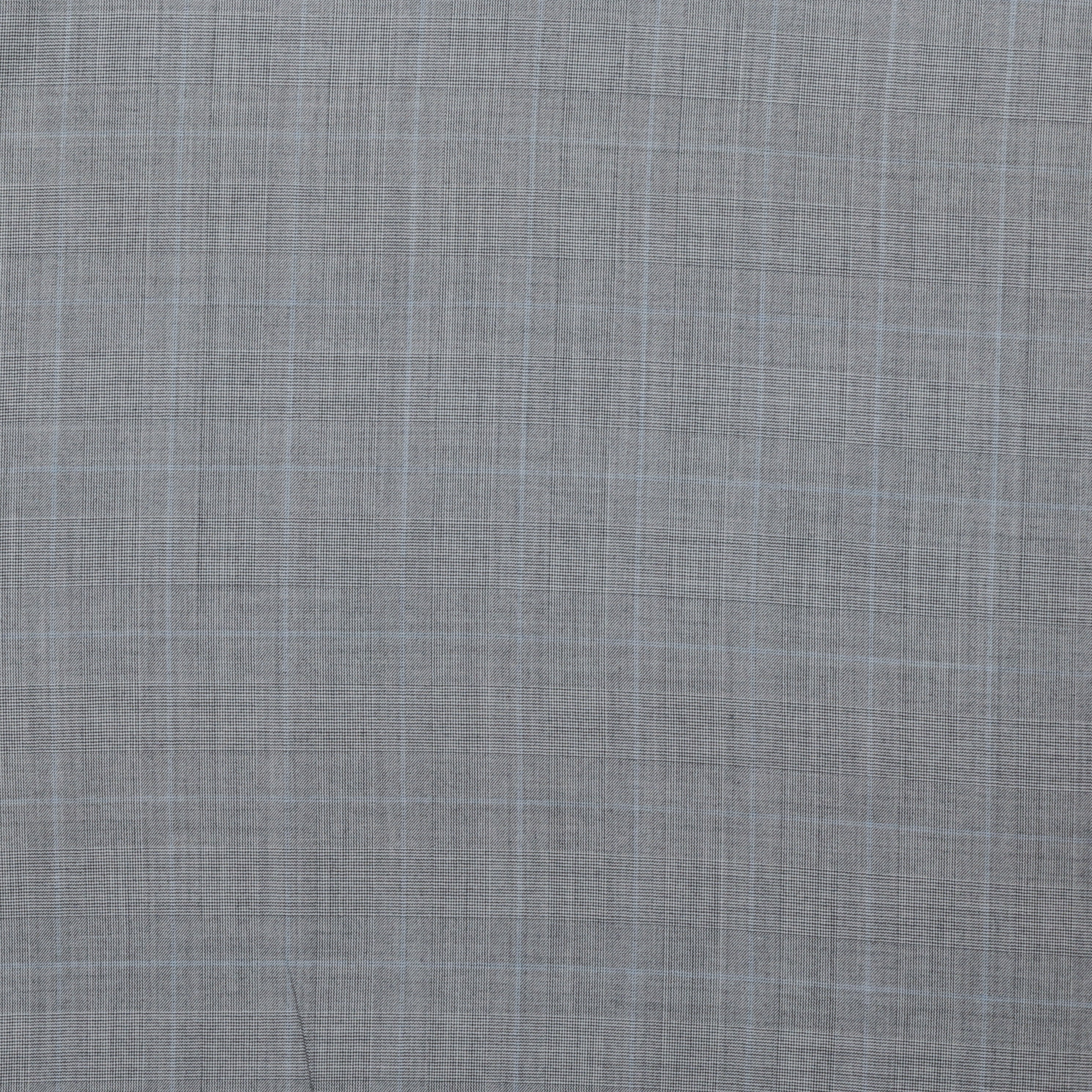 Wool Cashmere - Suiting - Plaid - Grey - Image 2