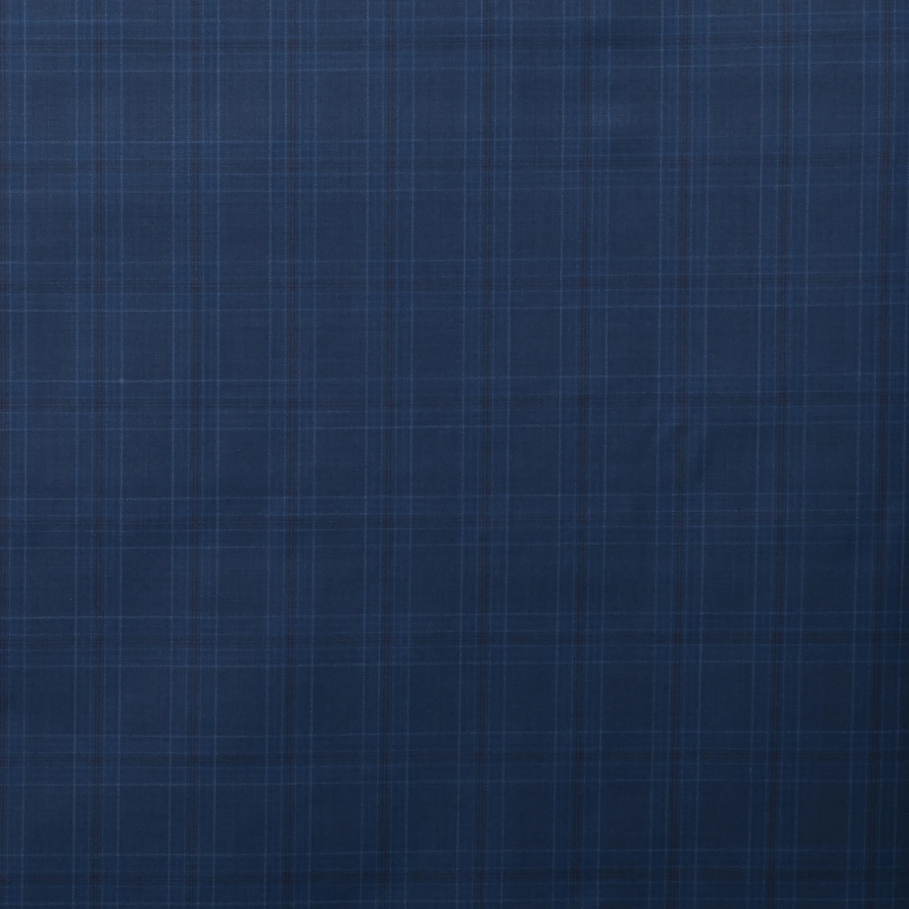 Wool Cashmere - Suiting - Plaid - Indigo Wine - Image 2