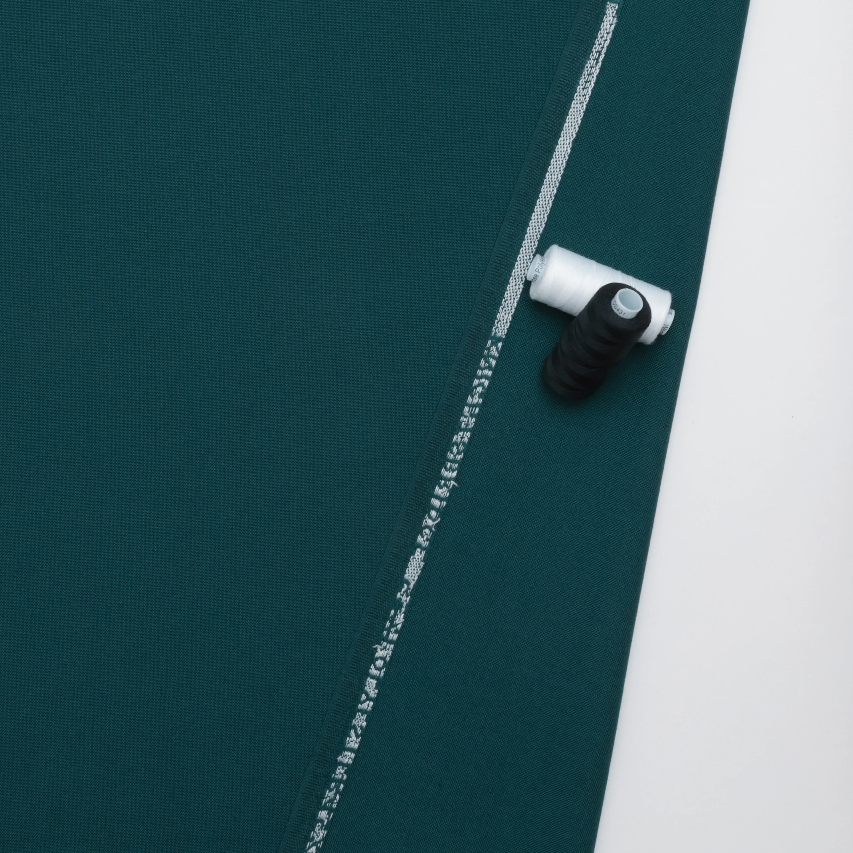 Wool Poly - Suiting - Solid - Hunter Green - Image 3