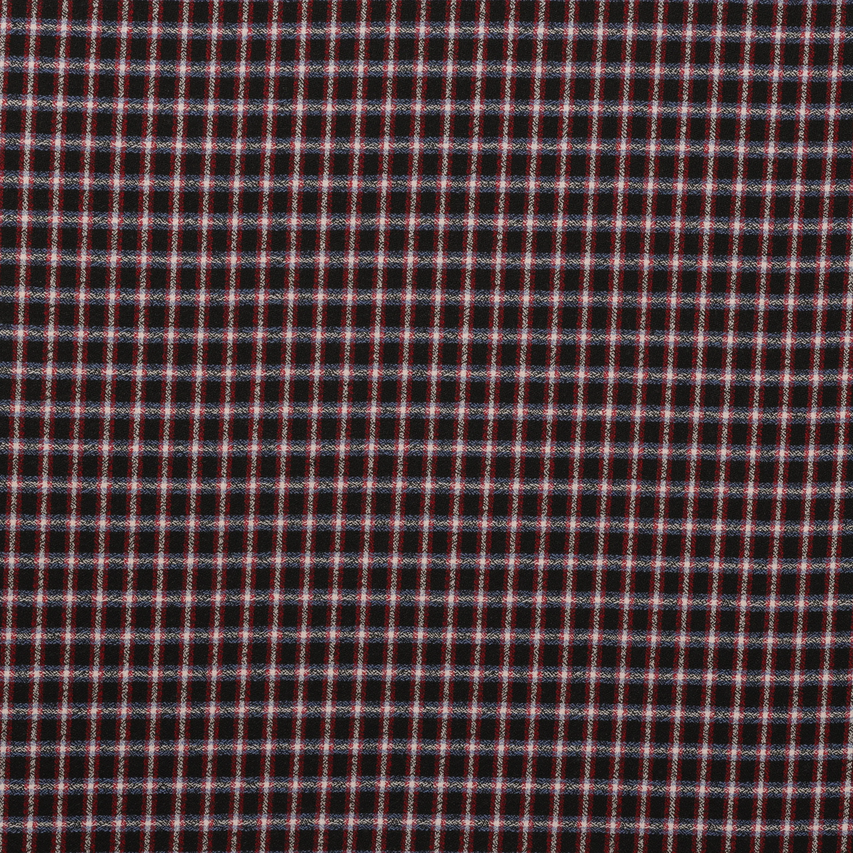 Wool - Suiting - Plaid - Navy Red Blue - Image 2