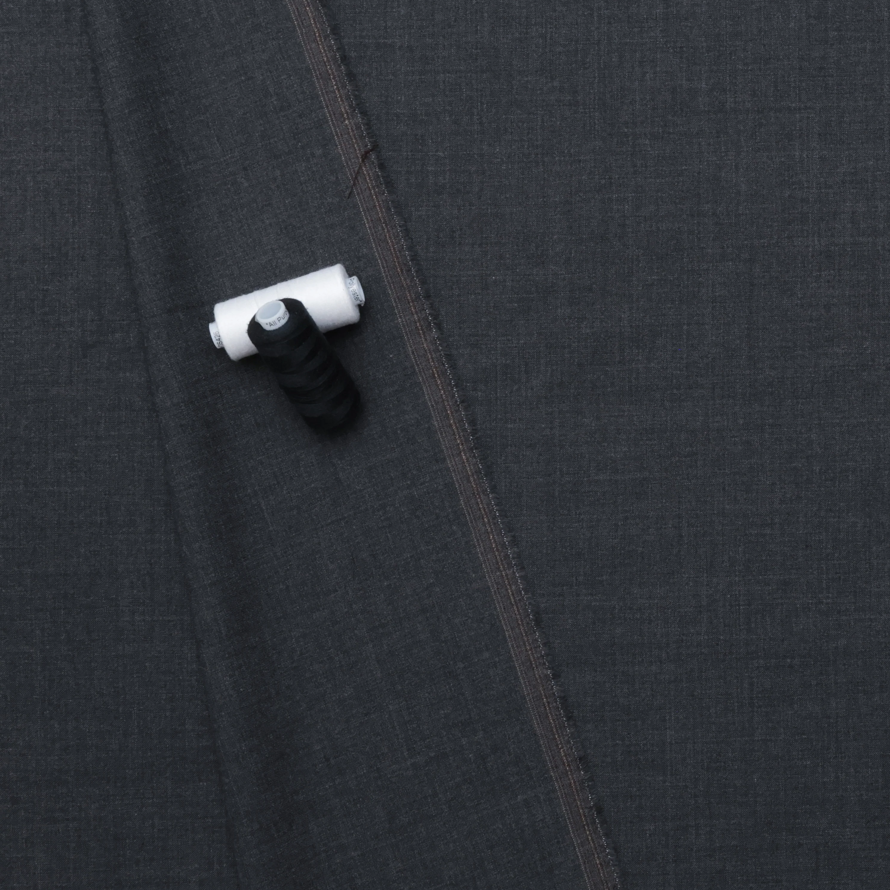 Wool - Suiting - Solid - Charcoal Mix - Image 3