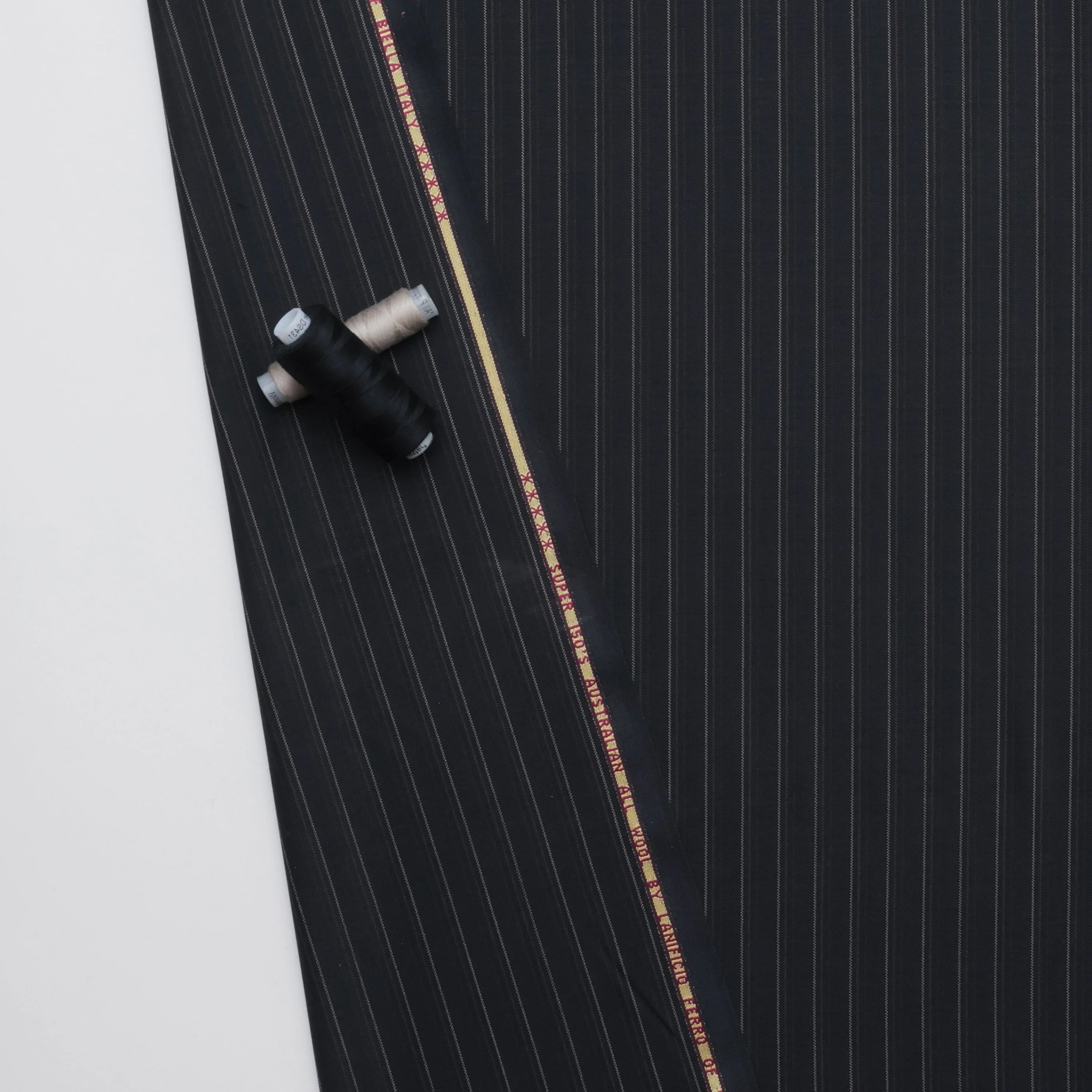 Wool - Suiting - Stripe - Black Brown - Image 3
