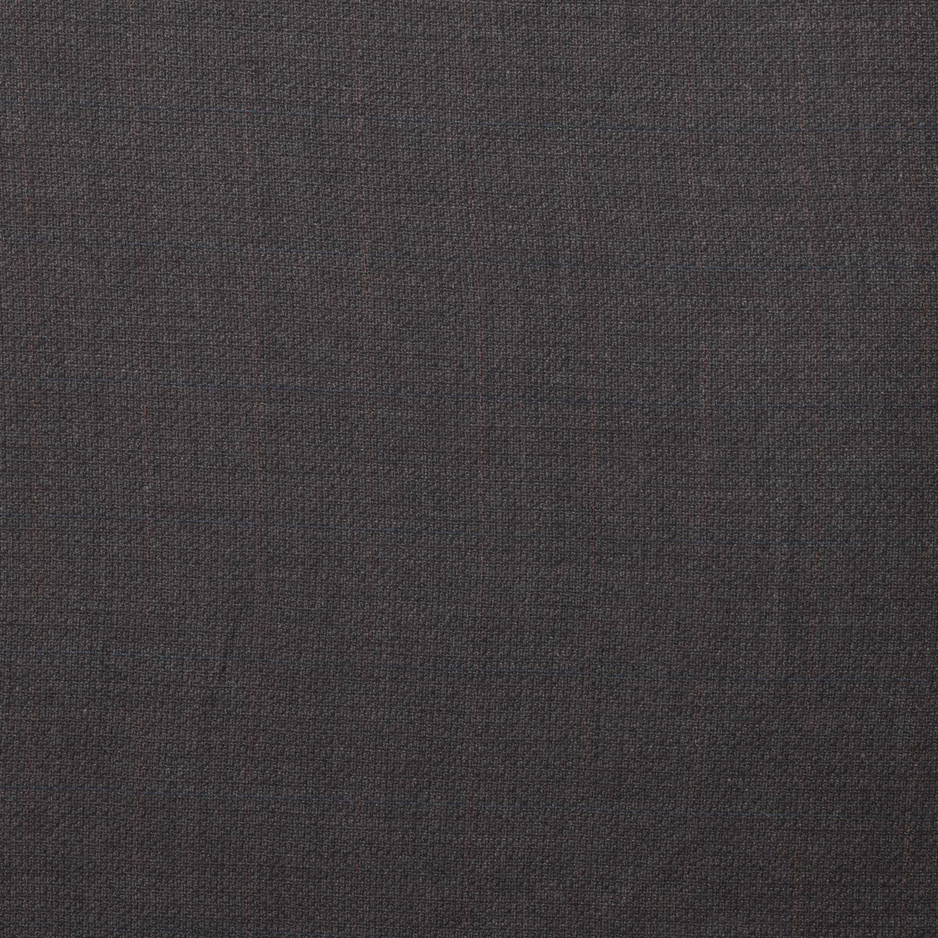 Wool - Suiting - Tweed Plaid - Dark Brown - Image 2