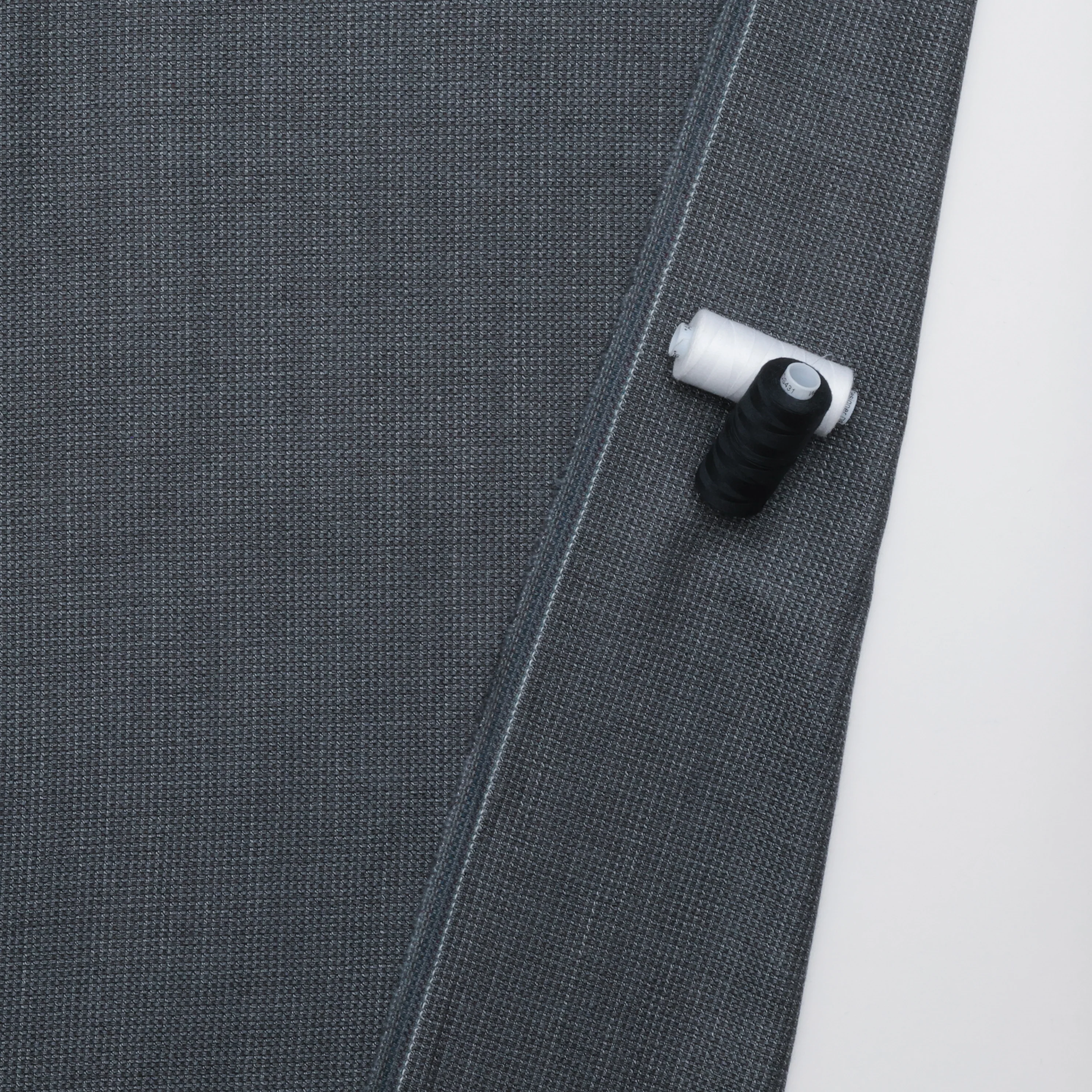 Wool Viscose - Suiting - Twill - Sky Blue Cream - Image 3