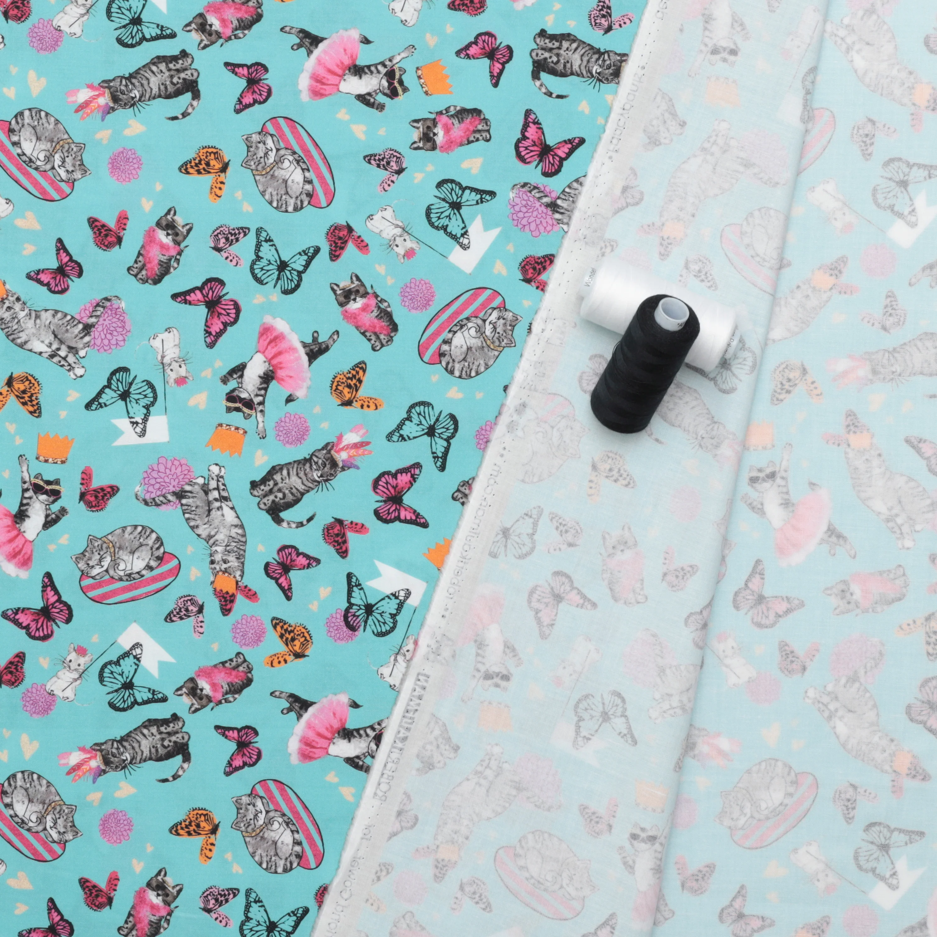 World Art Group - Cotton - Fancy Pants - Turquoise - Image 3