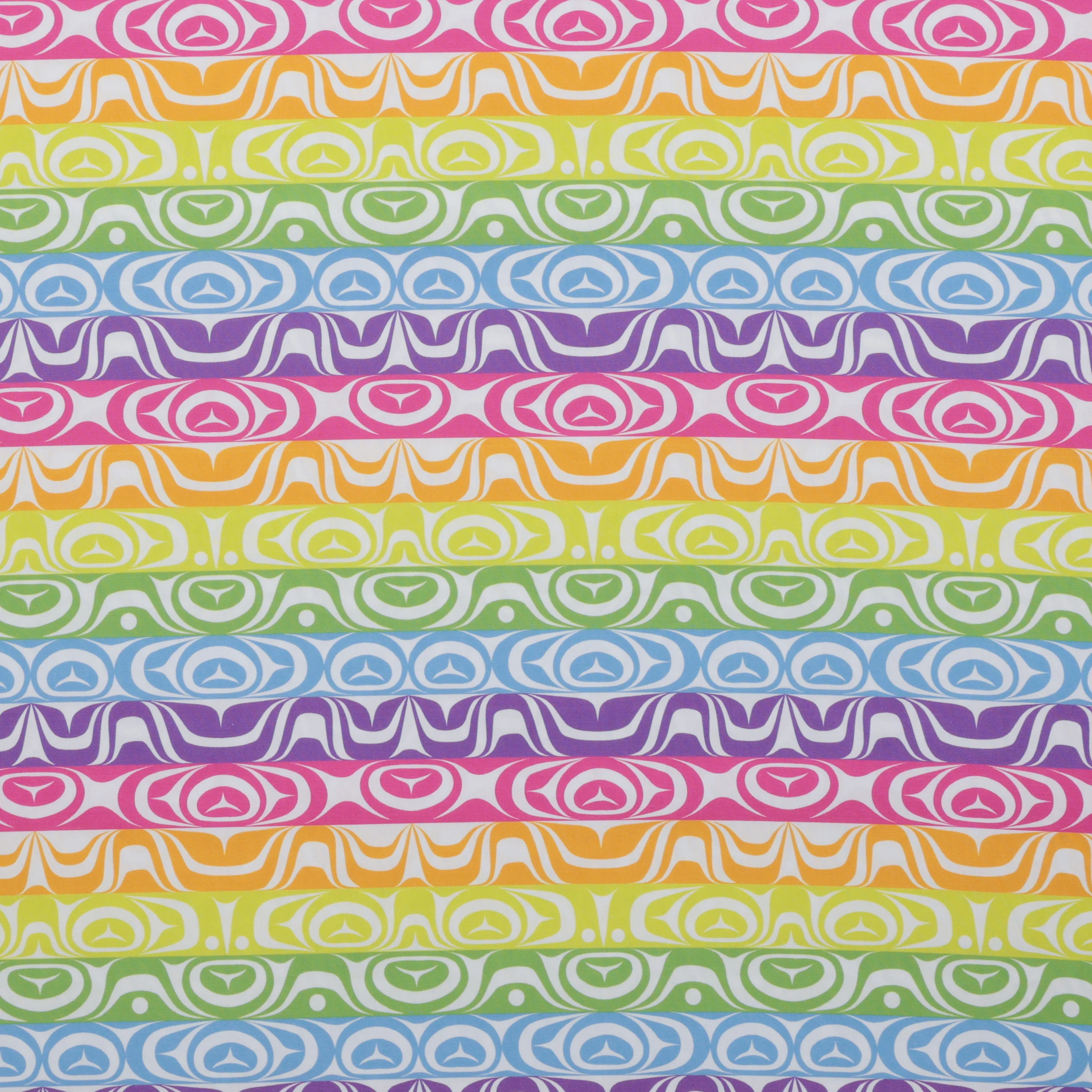 Yasakw Designs - Poplin - Linear - Neon - Image 2