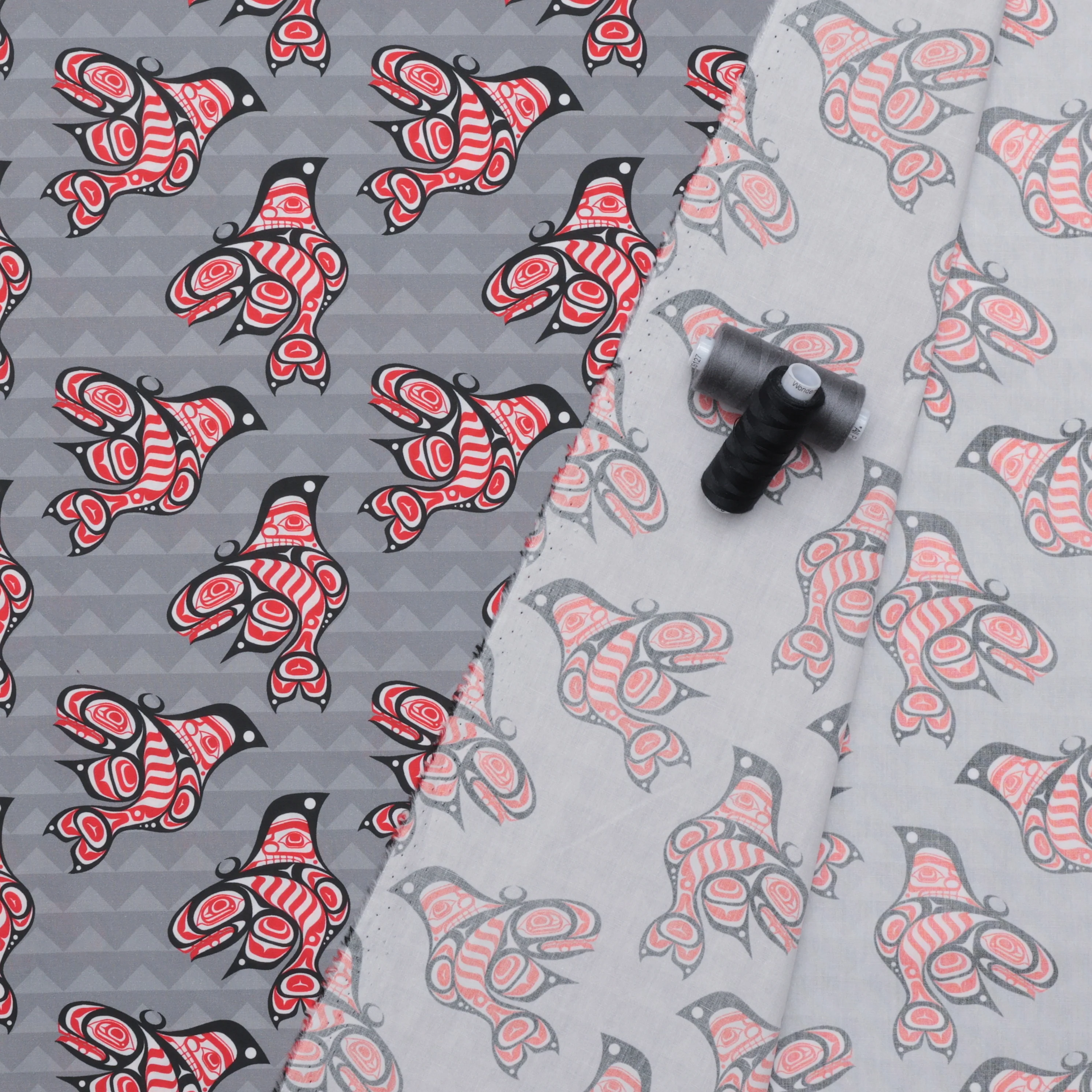Yasakw Designs - Poplin - Traditional - Grey - Image 3